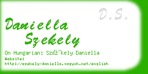 daniella szekely business card